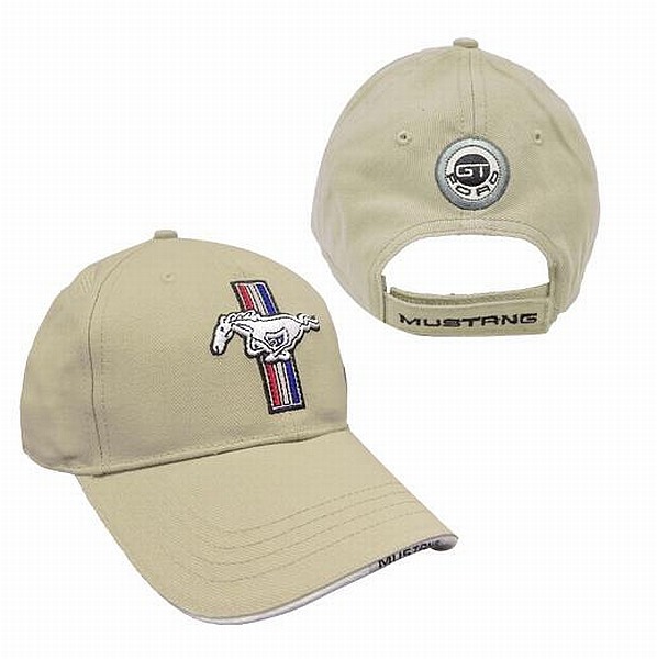 Basecap-FORD-MUSTANG-GT-Baseball-cap-Muetze-NEU-twill-hat-hellbraun