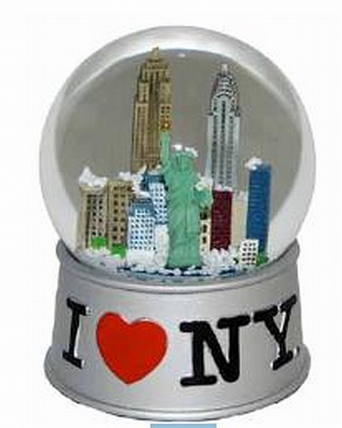 Schneekugel New York City,Souvenir USA Amerika,Freiheitsstatue,I love N ...