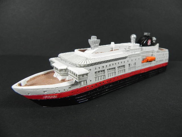 Schiff Modell Kreuzfahrtschiff Ms Fram Norwegen18 Cm Polyresin Miniatur Item Ebay 