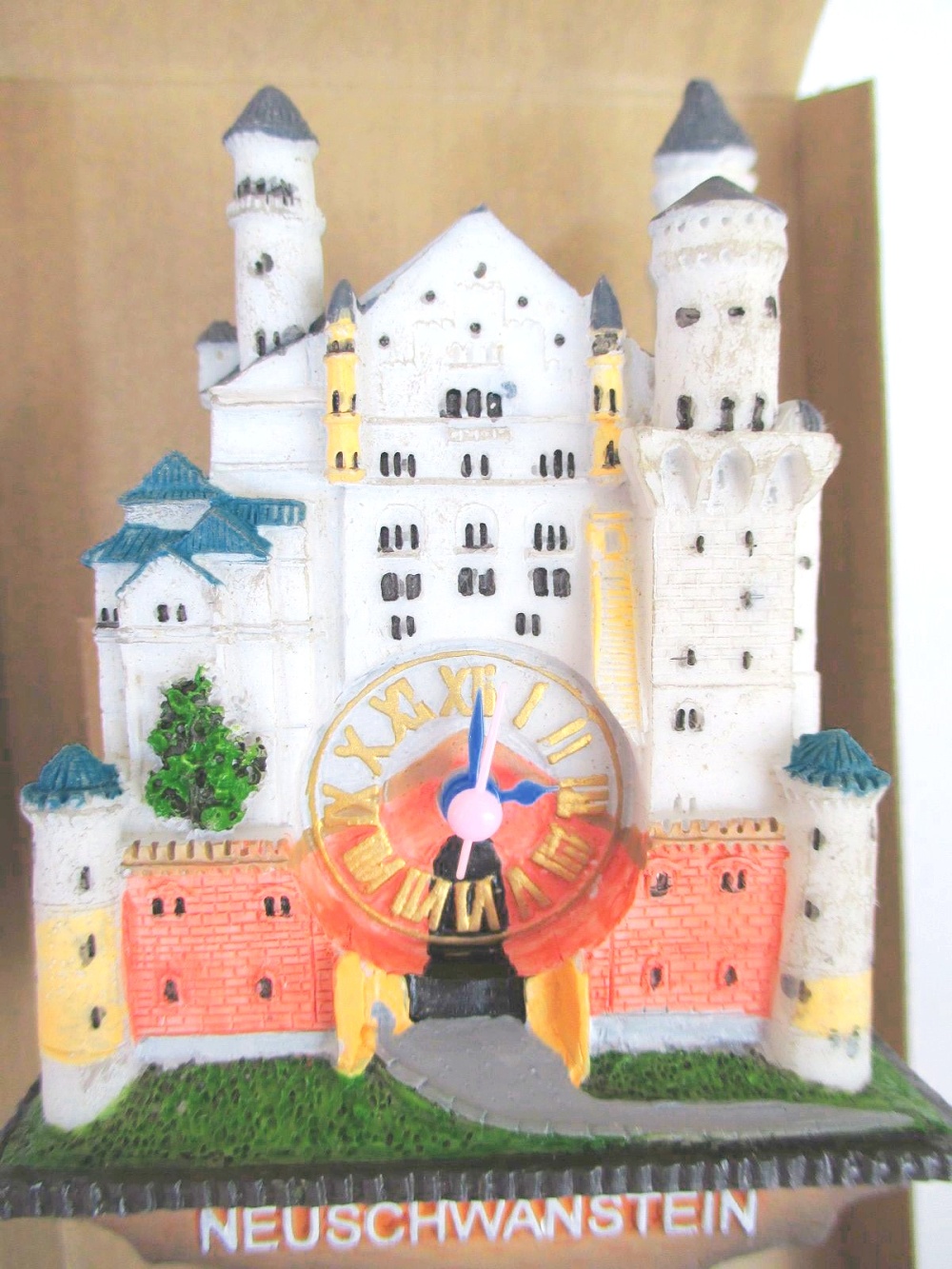 Neuschwanstein Kuckucksuhr Magnet Poly Souvenir Germany Richtige Uhr