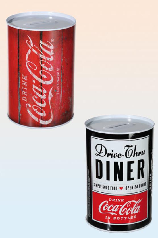 Coca Cola Retro Nostalgia Metal Piggy Bank Money Bank ,NEW, 2 Pcs eBay