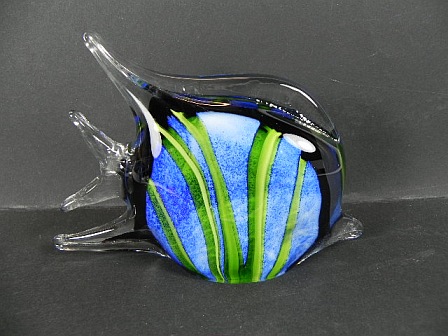 Fisch-Korallenfisch-Glas-massiv-Glasdeko-15-cm-Vollglas-Tierfigur-mundgeblasen