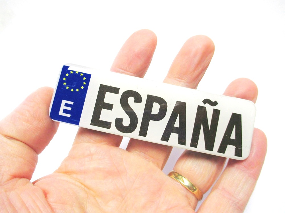 Espana Ortsschild 10 cm Foto Magnet Epoxid Spanien Souvenir 