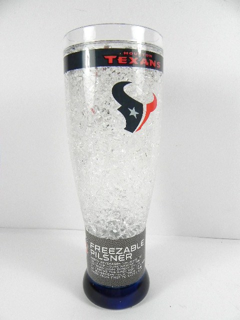 HOUSTON TEXANS Crystal Kühl PILS Bierglas,NFL Football  