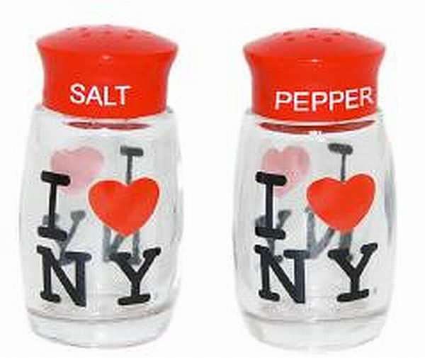 New York  Salz & Pfeffer Streuer Empire Chrysler Freiheitsstaue I LOVE NY 