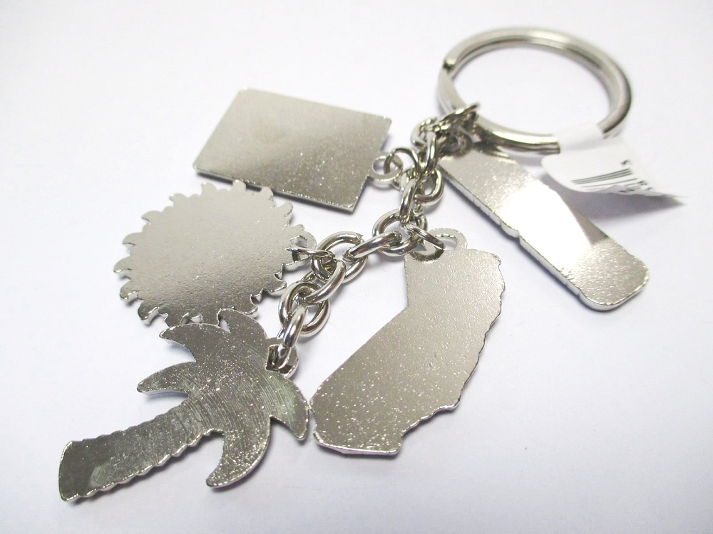 Californien Schlüsselanhänger 5 Charms Metall Souvenir keychain 