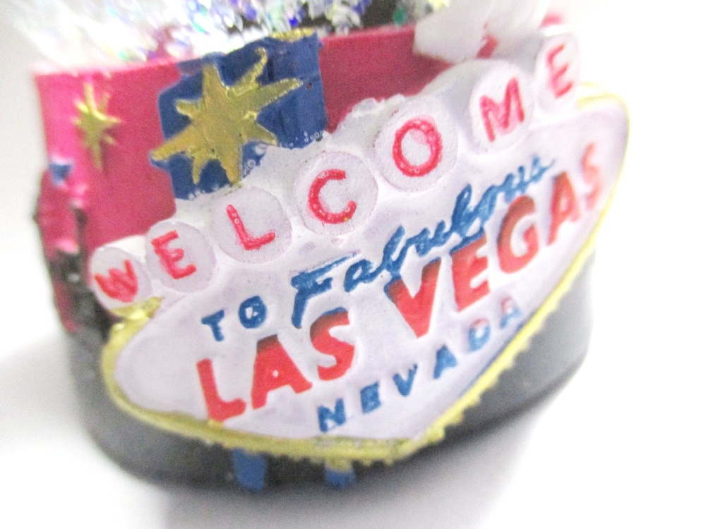 Las Vegas Schneekugel Welcome Sign Snowglobe Souvenir Nevada USA 928 