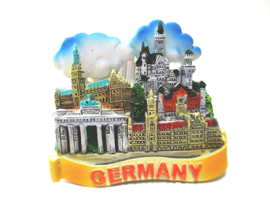 Berlin Picture Frame Poly 19 CM Souvenir Germany Dom Church Gate Victory Column