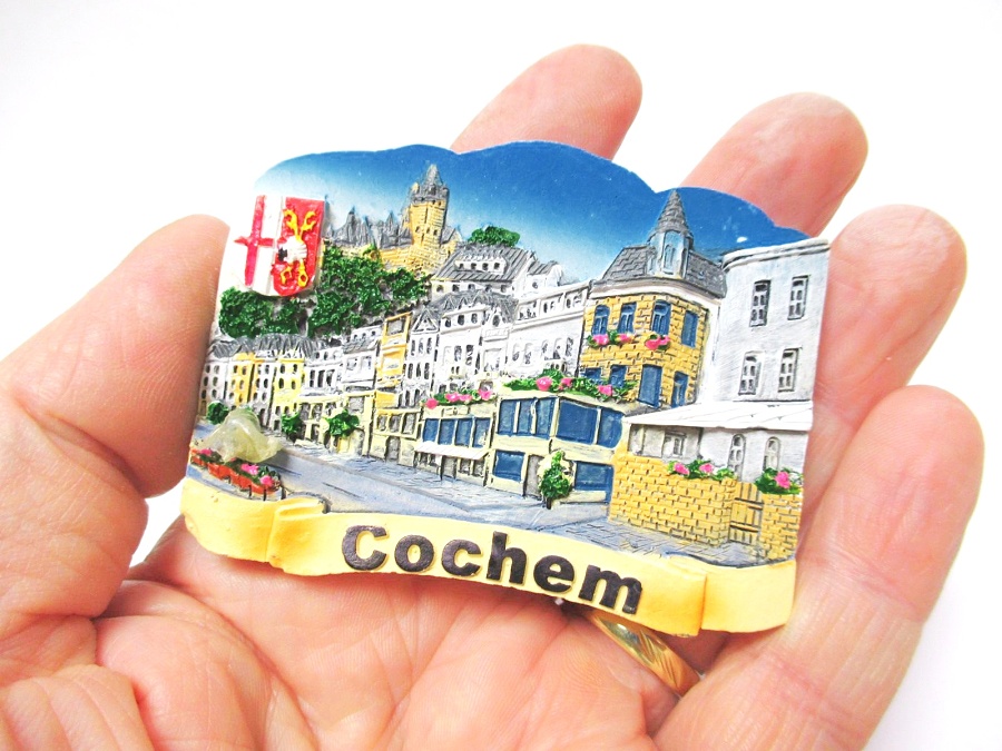 460 Cochem Mosel Magnet Polyresin Souvenir Germany