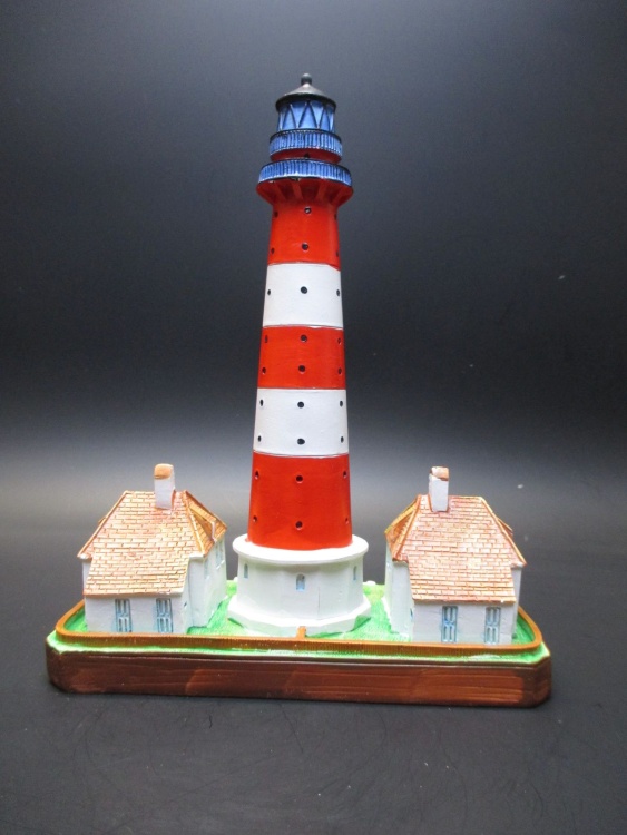 Leuchtturm Westerhever 20 cm Poly Modell Souvenir Germany Lighthouse 