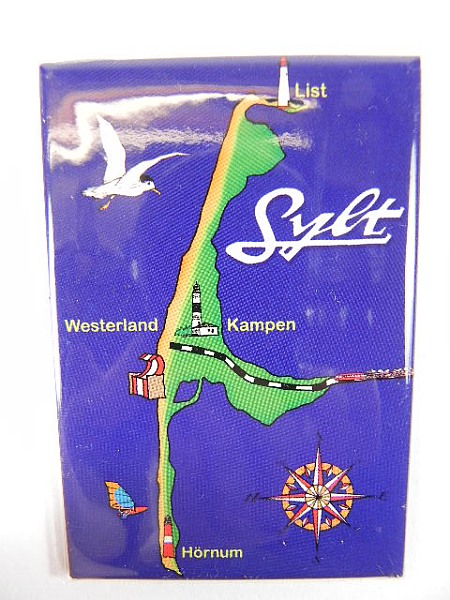 SYLT Meine Insel Magnet Souvenir Andenken, Kühlschrank