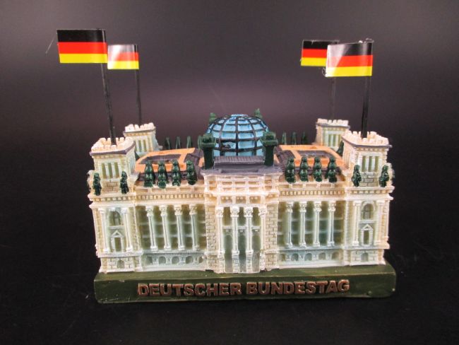 Berlin Reichstag Germany Deutschland Poly Magnet Gipsoptik Souvenir,Neu 
