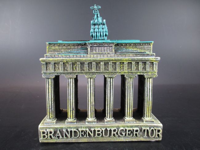 Berlin Brandenburger Tor Souvenir Poly Modell Polyresin,10 cm,Germany,New !