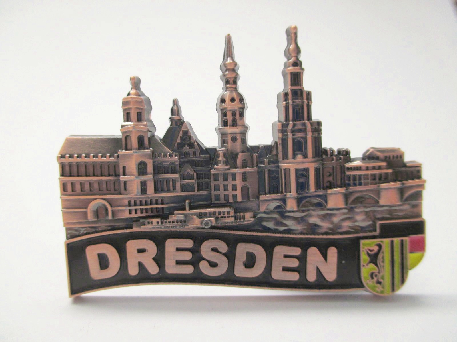 Souvenir Germany,Deutschland,Neu Dresden Stadtwappen Magnet Metall 
