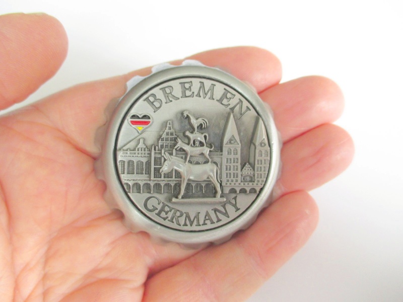 Bremen Metall Magnet Souvenir Germany Kronkorken Flaschenöffner Bremen Metall Magnet Souvenir Germany Kronkorken Flaschenöffner