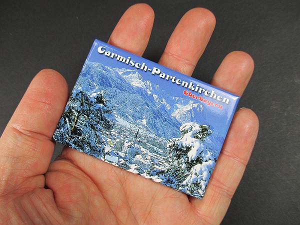8 CM Photo Magnet Souvenir Germany New Garmisch Partenkirchen Bavaria