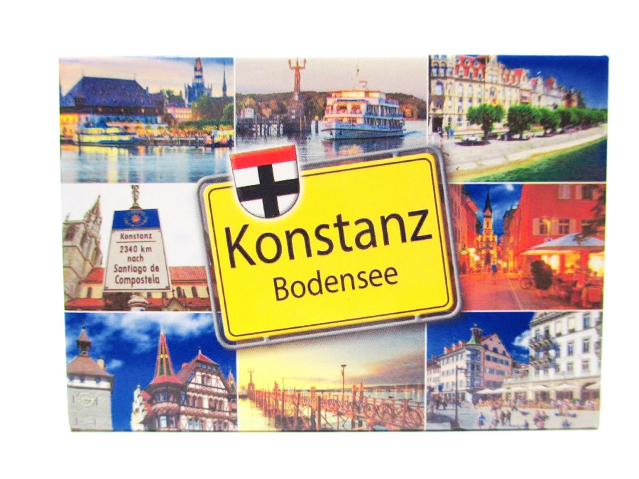 Konstanz Bodensee Münster Foto Magnet Germany 8 cm Reise Souvenir 