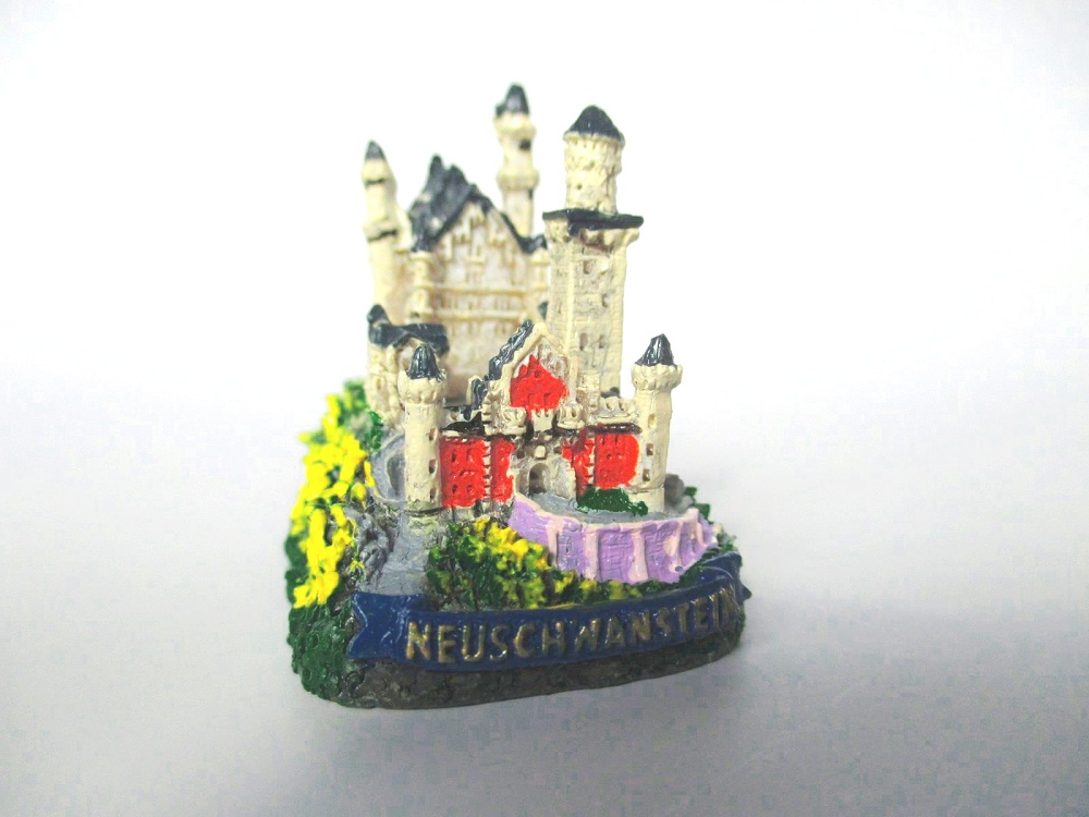 Schloss Neuschwanstein Füssen Bayern Germany Souvenir 6 cm Poly Modell