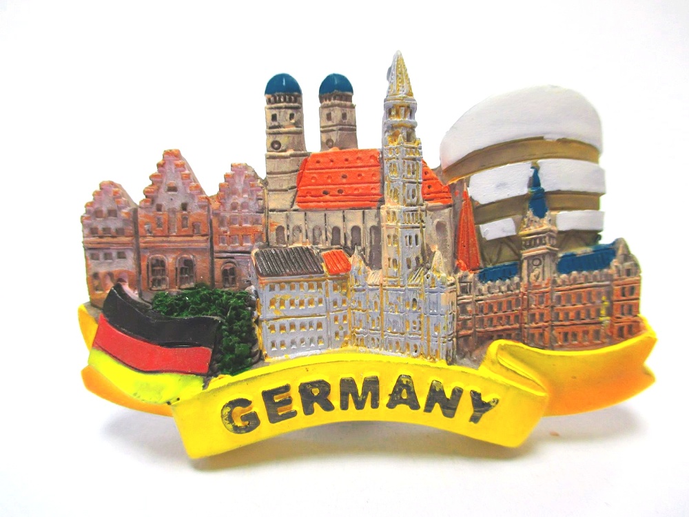 München Frankfurt Köln Magnet Poly 7 cm Germany Souvenir 