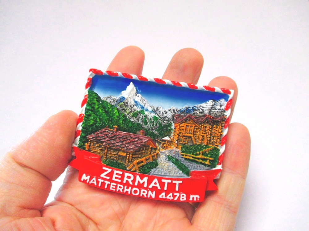 1006 Matterhorn Magnet Zermatt Berge Souvenir 7 cm Schweiz Poly