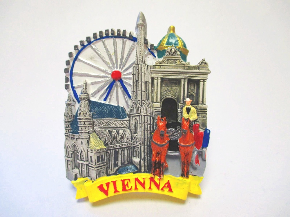 Wien Stephansdom Vienna Österreich Poly Magnet Souvenir Austria,Neu! 