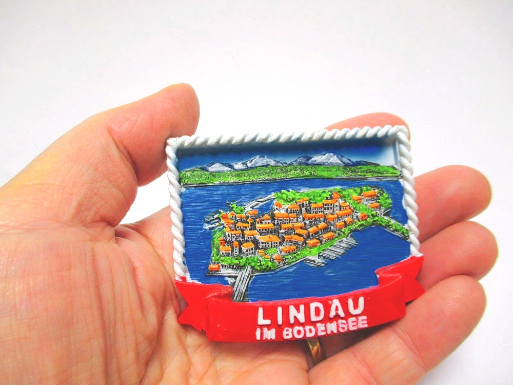 Bodensee Lindau Magnet Poly 7 cm Germany Souvenir 378