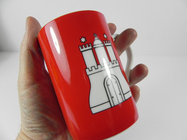 HAMBURG Tasse,Flaggentasse,Kaffeetasse,Porzellan,NEU