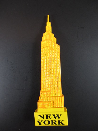 220 New York Poly Magnet Skyline Manhattan mit Taxi Souvenir 