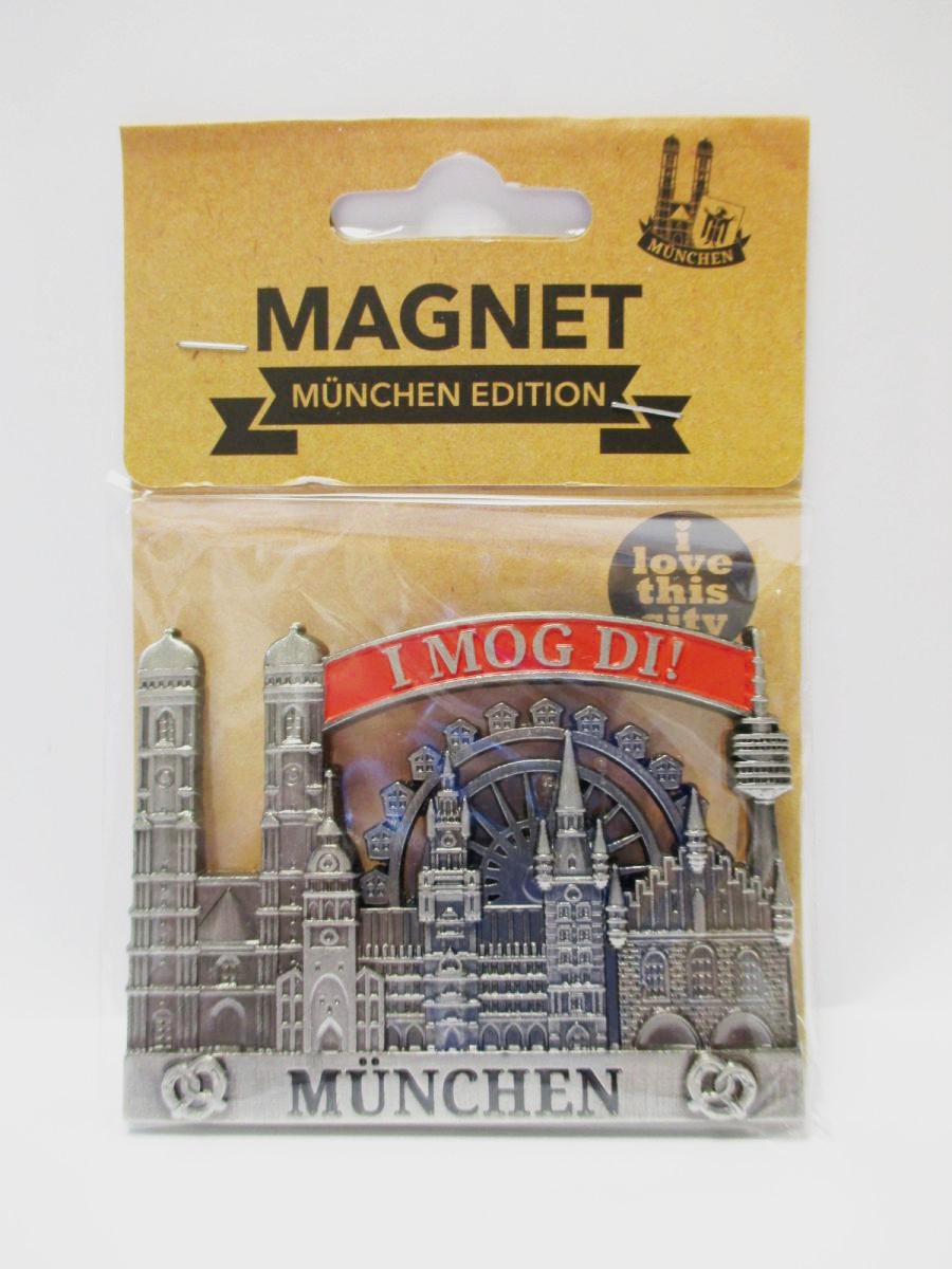 München Metall Magnet Frauenkirche Oktoberfest Marienplatz Souvenir 506 