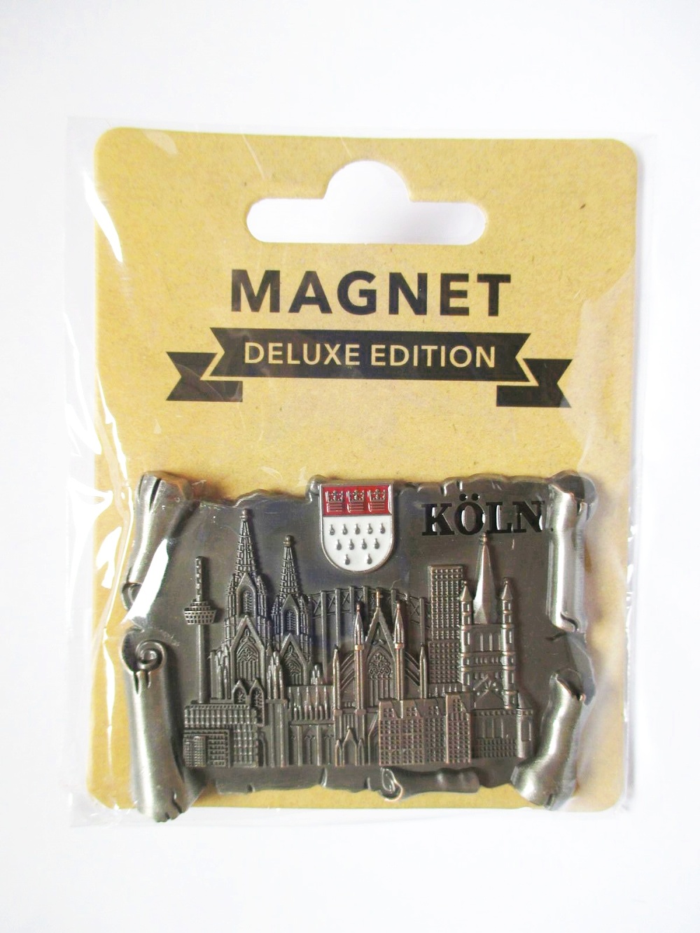 166. Köln Cologne Magnet Deluxe Metall Dom Wappen Souvenir Germany