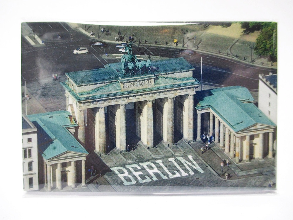 Berlin Magnet Brandenburger Tor mit Anbau Poly 7 cm Germany Souvenir 