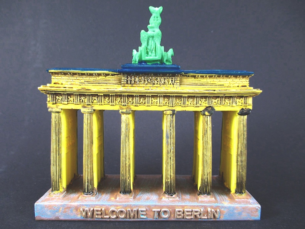 Berlin Magnet Brandenburger Tor Siegessäule Bär rot Poly Souvenir Germany 