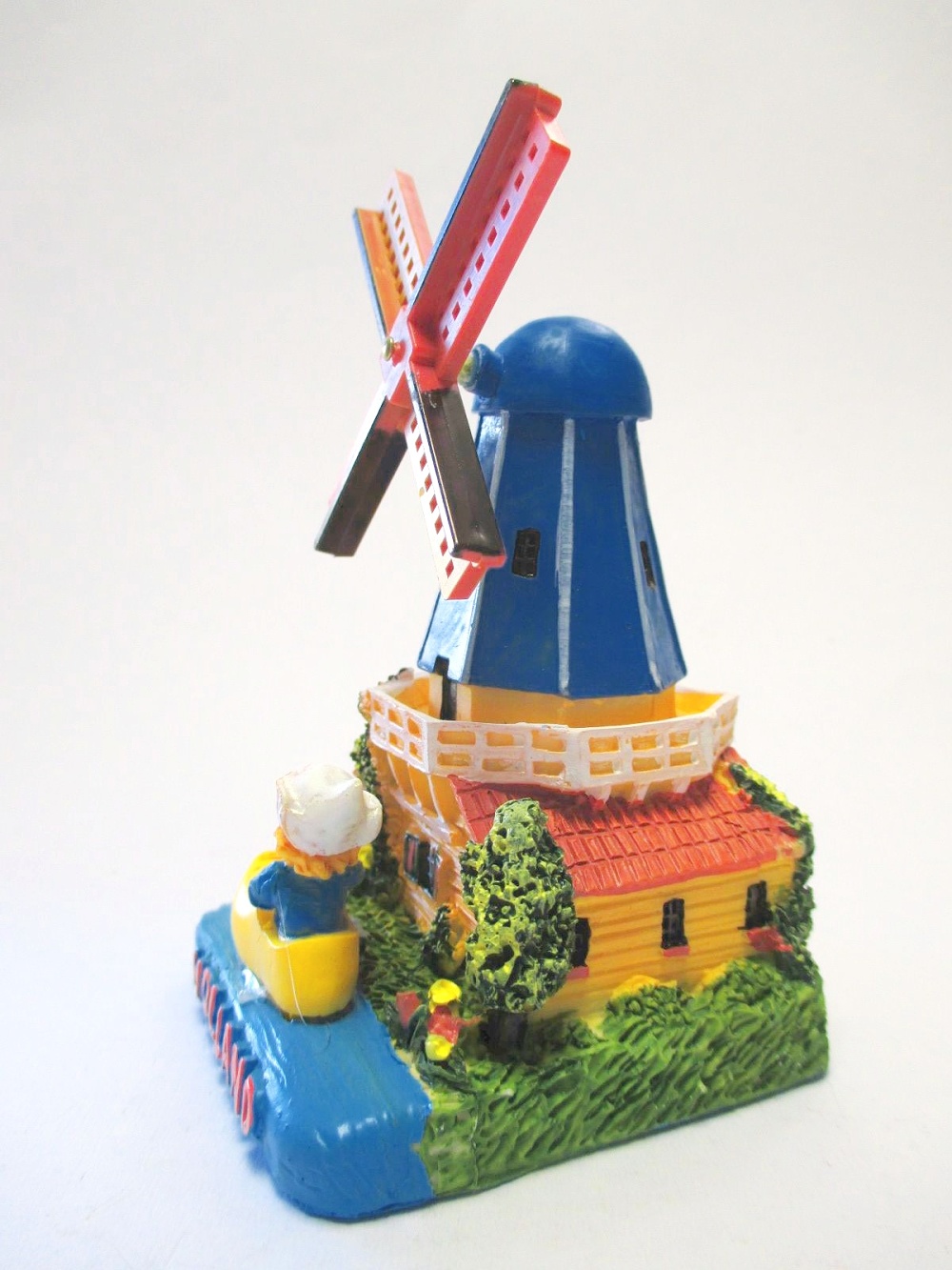 Windmühle Porzellan Modell bunt 12 cm Holland Niederlande Souvenir 