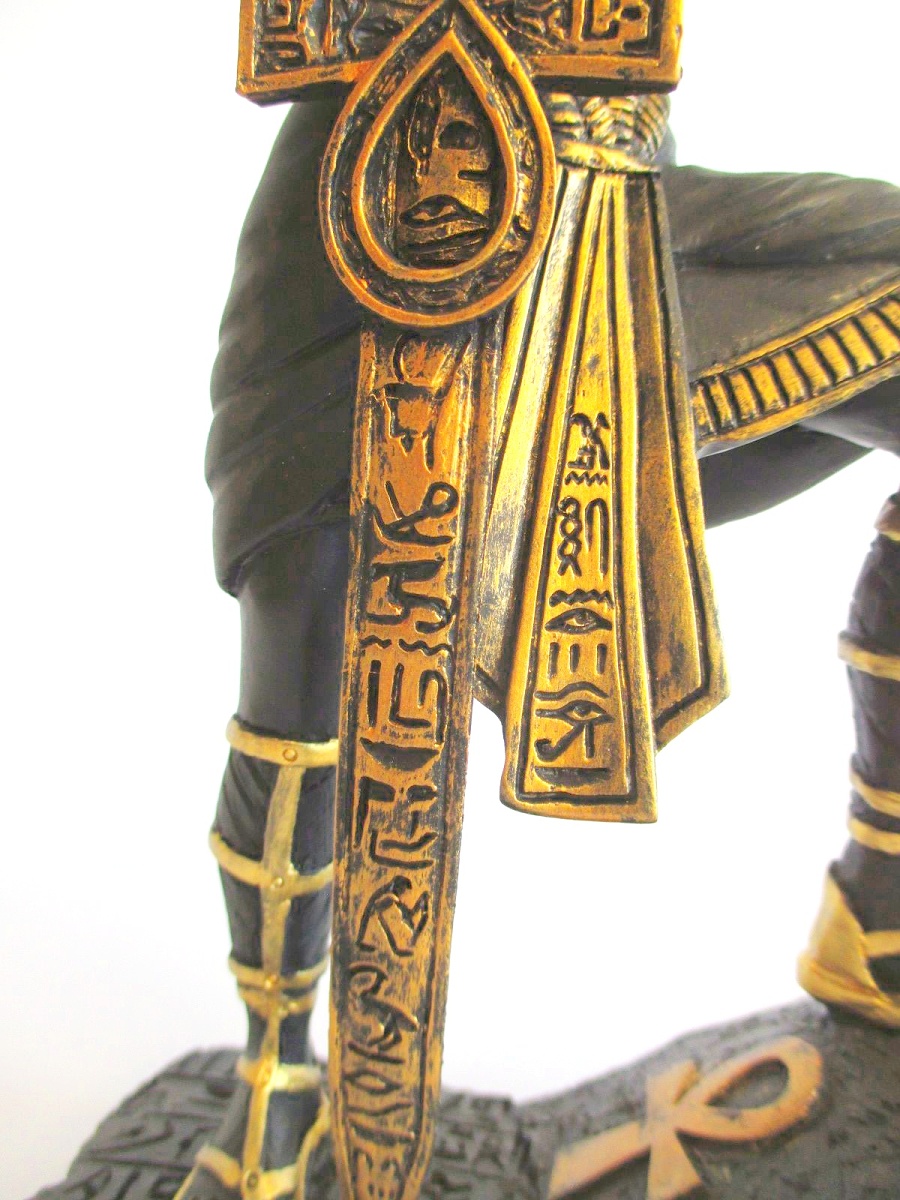 Anubis Waagschalen Schwert Ägypten Poly Figur 25 cm Egypt bronziert