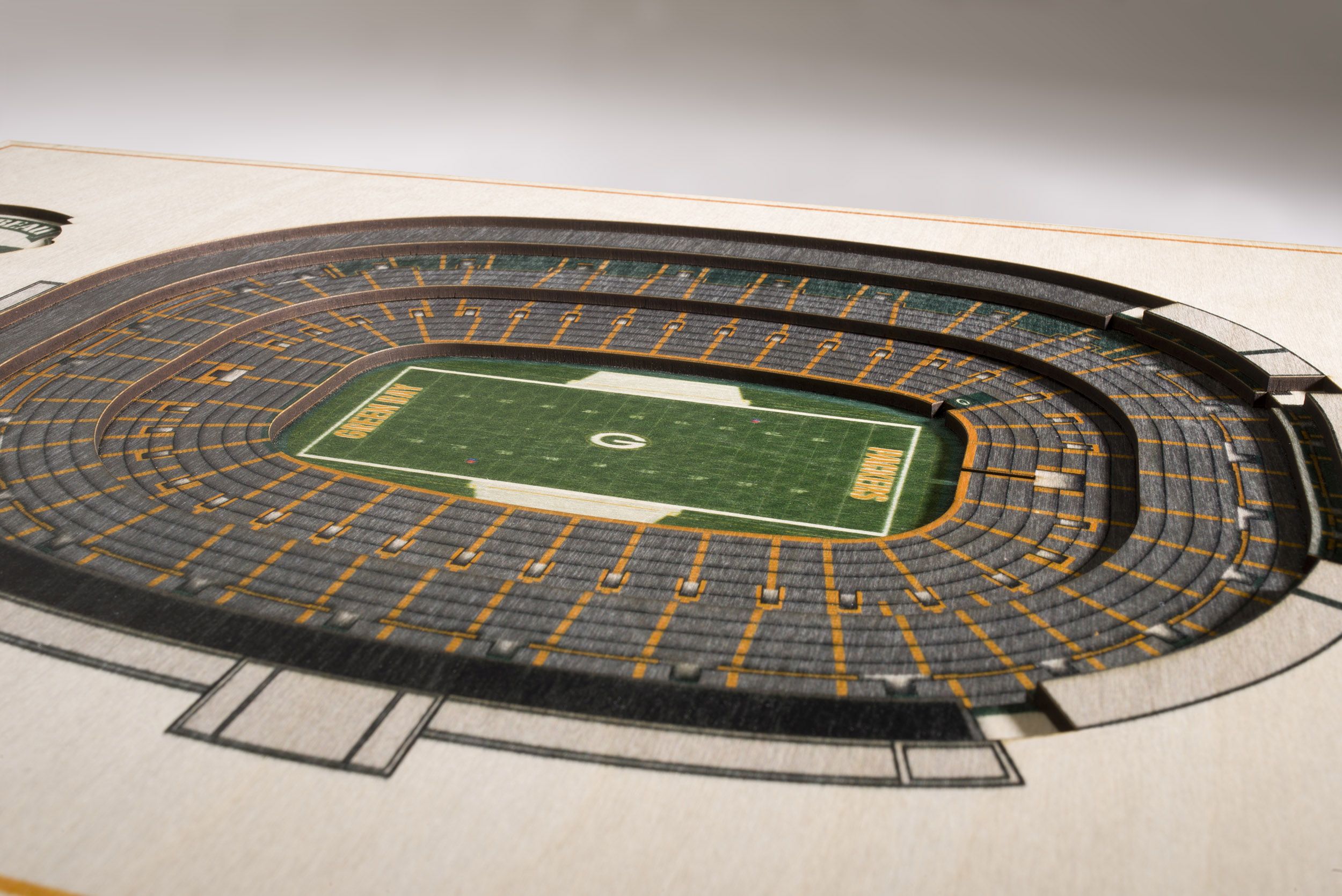 Lambeau Field Brass Stadium Ornament