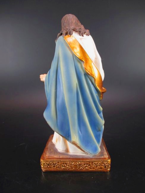 Jesus mit Kommunionkind Mädchen stehend,Kommunion,16 cm Polyresin Figur,NEU 