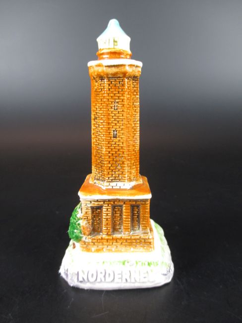 Leuchtturm Nordsee,10 cm aus Keramik Glanzoptik Souvenir Modell,Neu