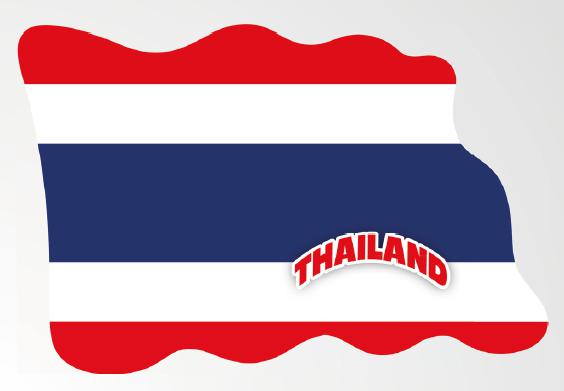 Thailand Magnet Flagge Fahne Länder Design aus Epoxid Reise Souvenir,Neu 