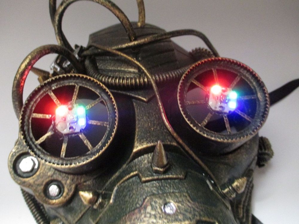 Steampunk Maske Brille bronzefarben Augenmaske,Maske,Steampunkmaske ! 