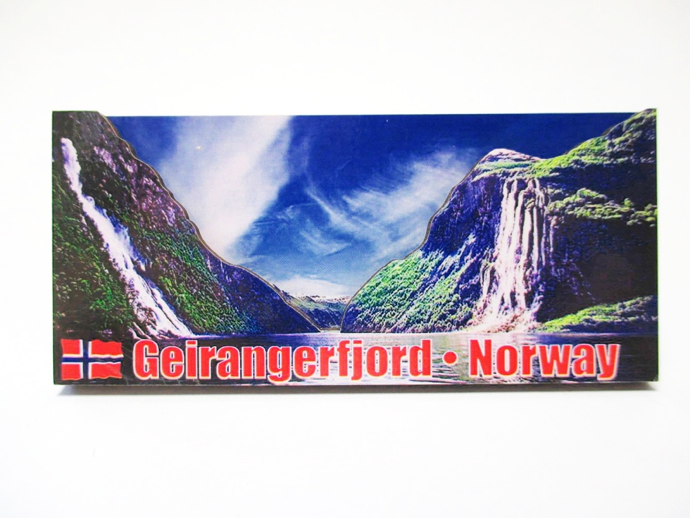 Oslo Holmenkollen,3D großer Holz Magnet,Souvenir Norwegen Norway 