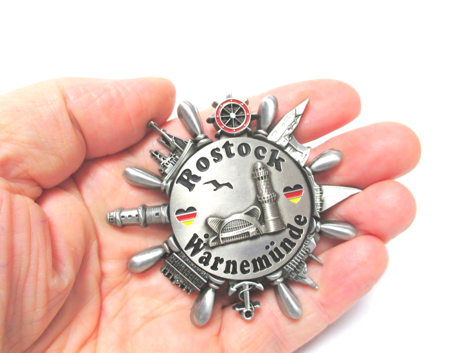 Hannover Niedersachsen  Magnet mit Drehscheibe Drehrad Souvenir Germany 