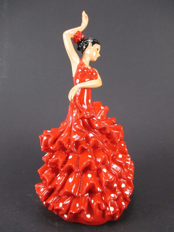 Flamenco Tänzerin Modell Figur 14cm Spanien Espana rotes Kleid 
