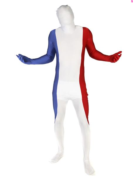 MORPHSUIT Frankreich Flagge,Fußball EM 2012,Größe L,Neu,Morphsuits