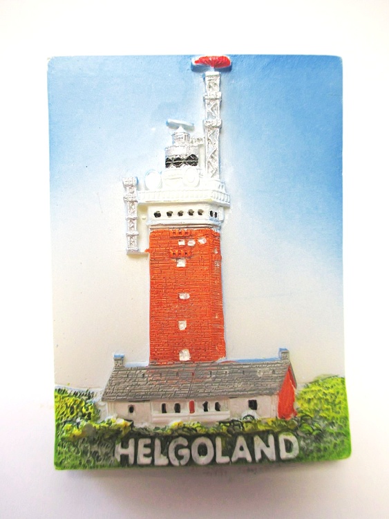 Helgoland Norsee Insel Poly Magnet Reise Souvenir Germany Leuchtturm 