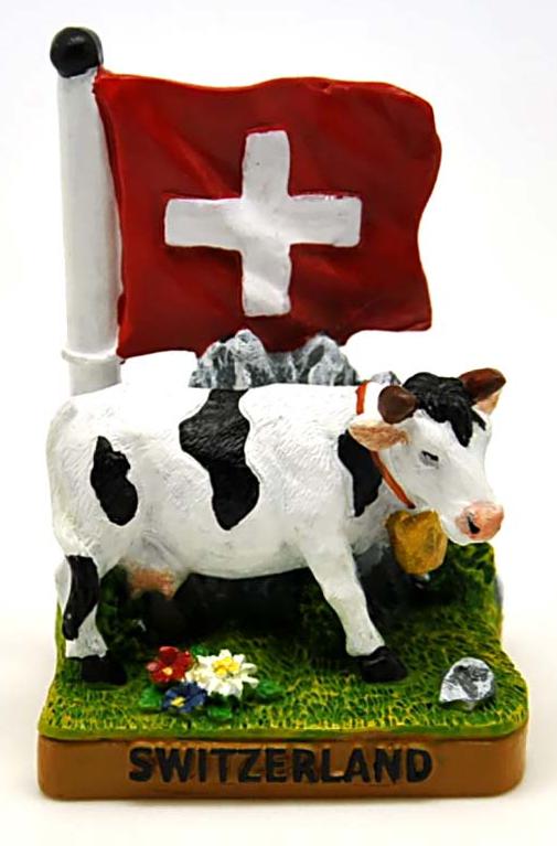 Heidi & Peter Berge Alm Ziege Poly Fertig Modell,Souvenir Schweiz Suisse,Neu 