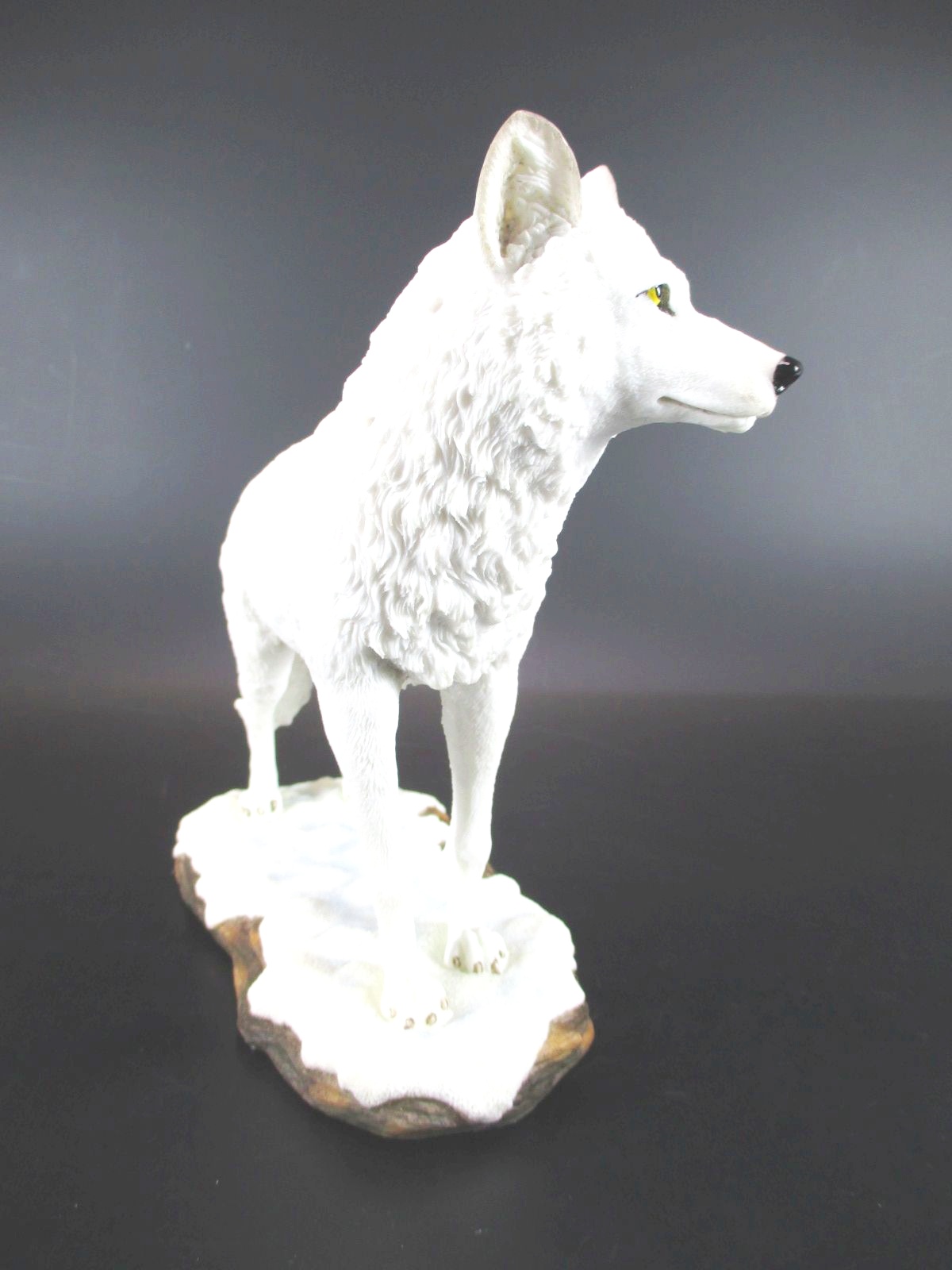 Weißer Wolf Polarwolf stehend 23 cm Tierfigur Poly Veronese Kollektion,Neu 