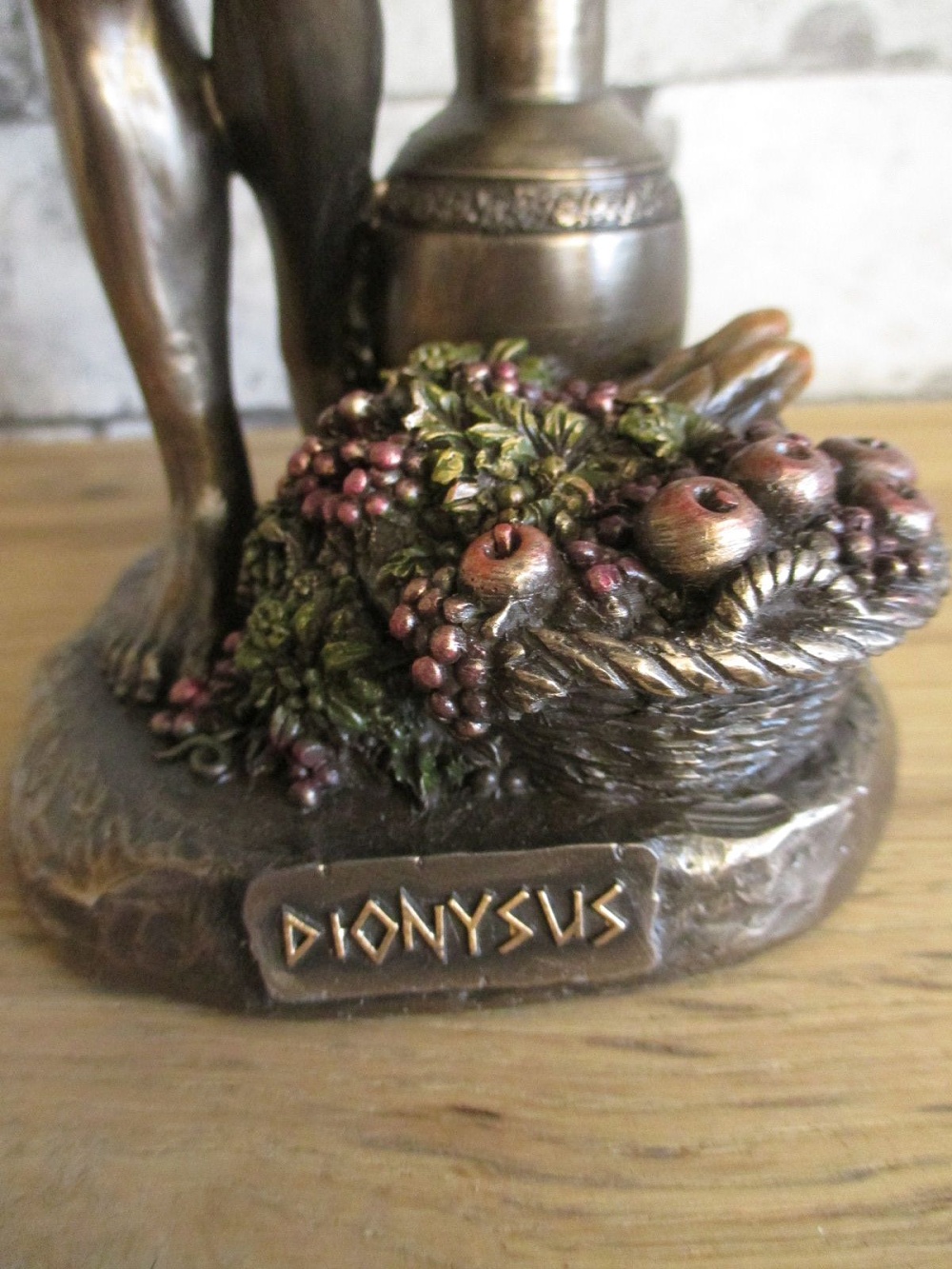Dionysos Gott des Weines Griechenland Mythologie Poly Bronze Figur