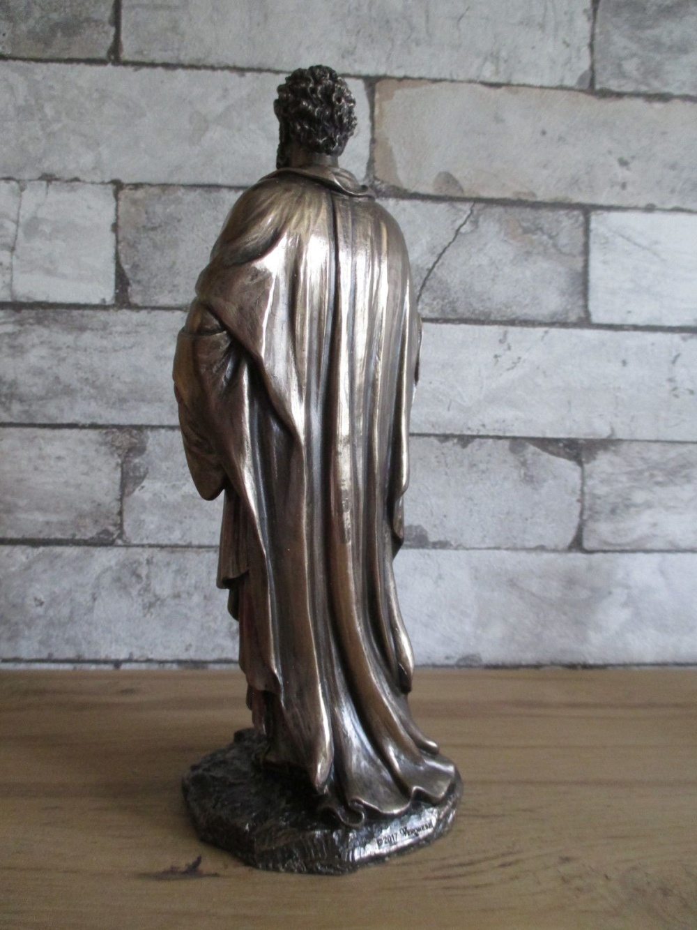 Hippokrates Äskulap Aesculap 26 cm bronzierte Figur,Veronese Kollektion,Neu 