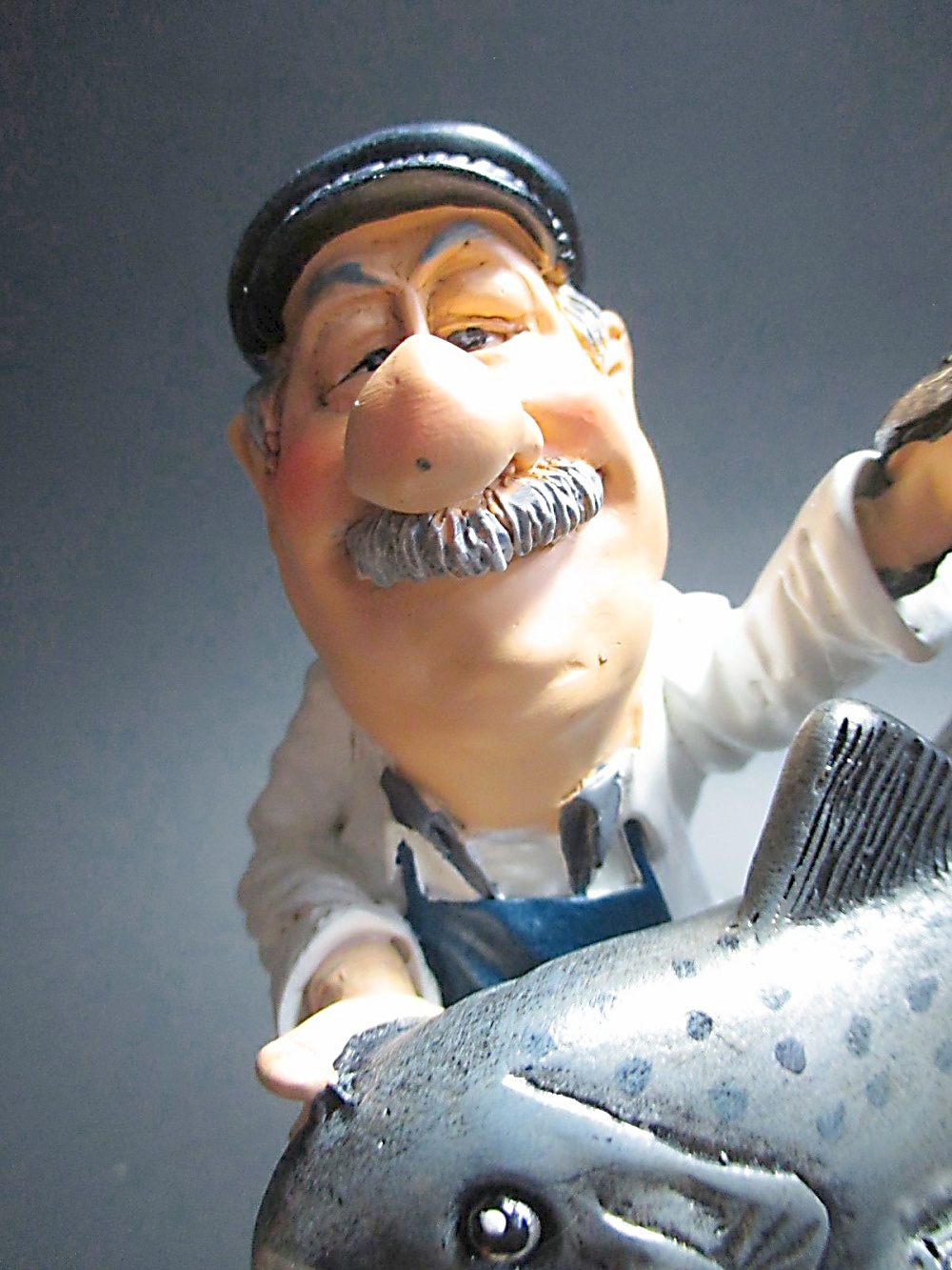 Fisch Verkäufer Krabben Funny Beruf Poly Figur Profession 16 cm Neu 