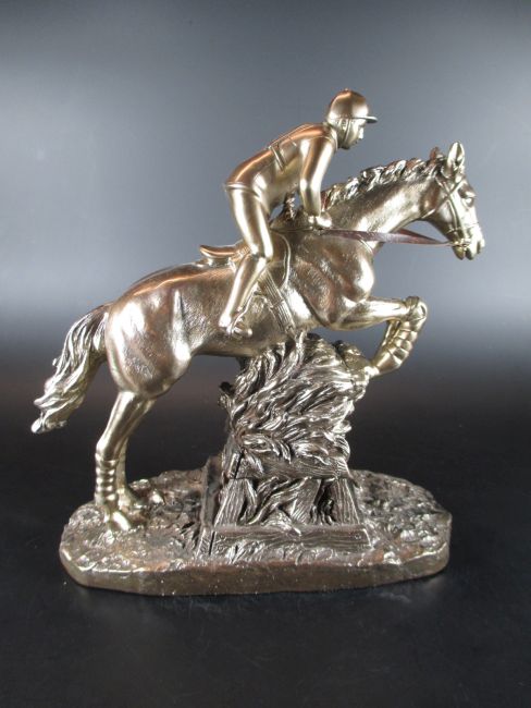 Pferd Springreiter Figur 23 cm  Tier Dekofigur,Juliana Kollektion Great Britain 